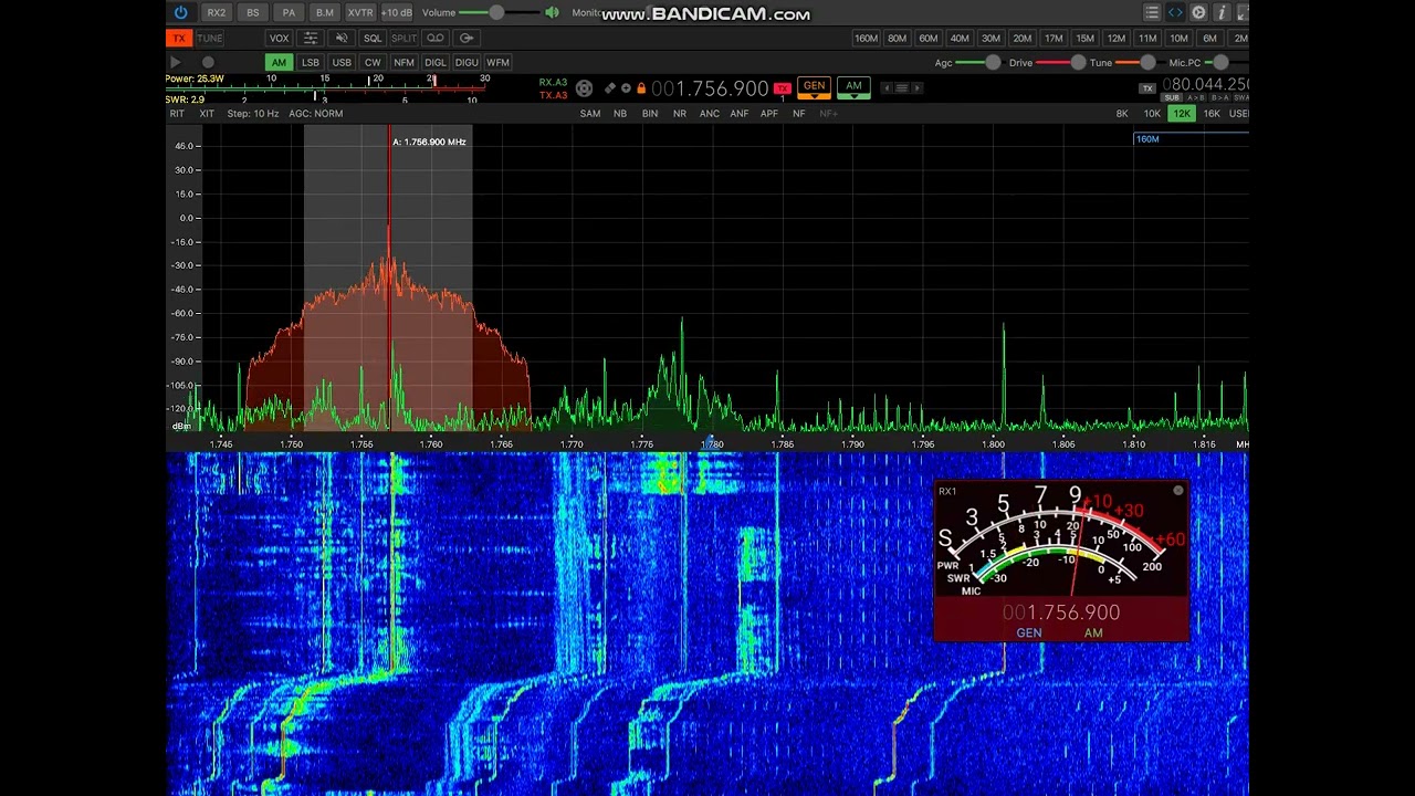 Проверка работоспособности sunsdr2pro  на пионерском диапазоне.