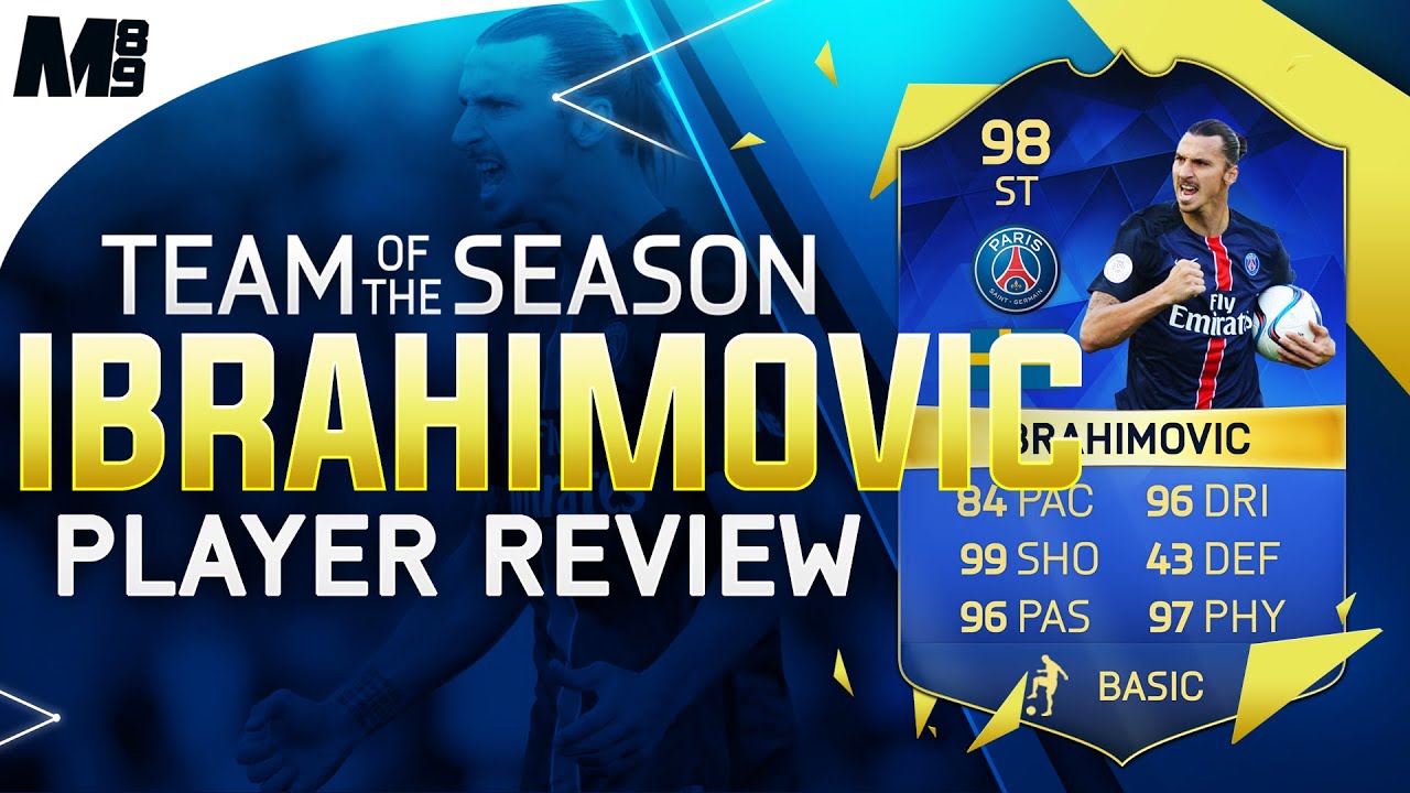 FIFA 16 TOTS IBRAHIMOVIC REVIEW (98) FIFA 16 Ultimate Team Player Review + In Game Stats