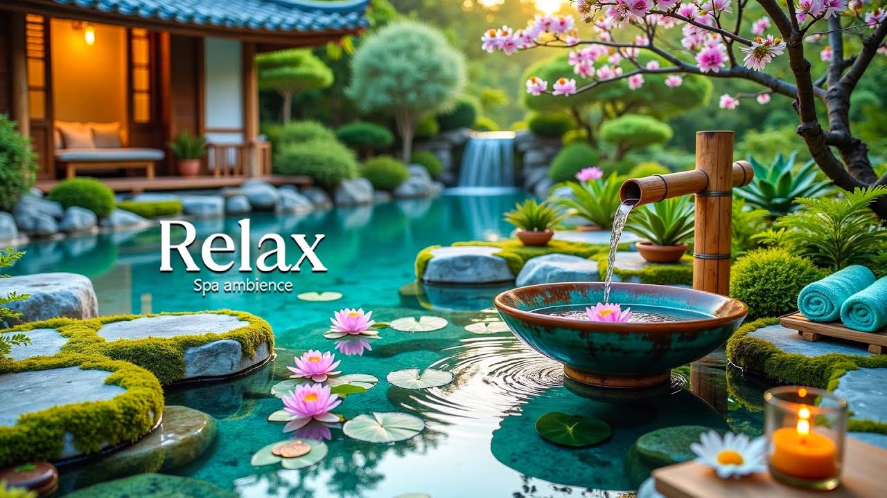 Расслабляющая музыка + успокаивающие звуки воды для сна и медитации 🌿 Облегчение бессонницы, тревог