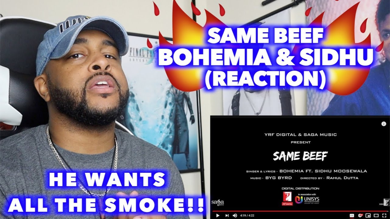 AMERICAN reacts to SAME BEEF - BOHEMIA ft SIDHU MOOSEWALA | I LOVE THIS ENERGY | REACTION
