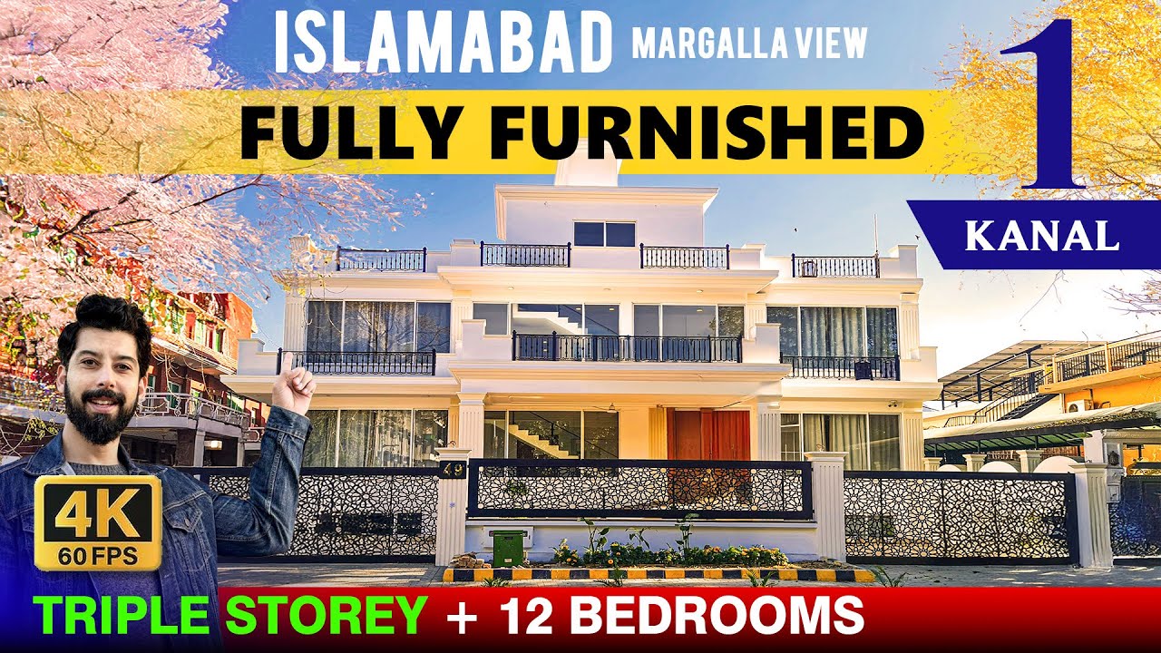 2025 Islamabad CDA | Luxurious Triple Storey 1 Kanal House with Margalla Hills View