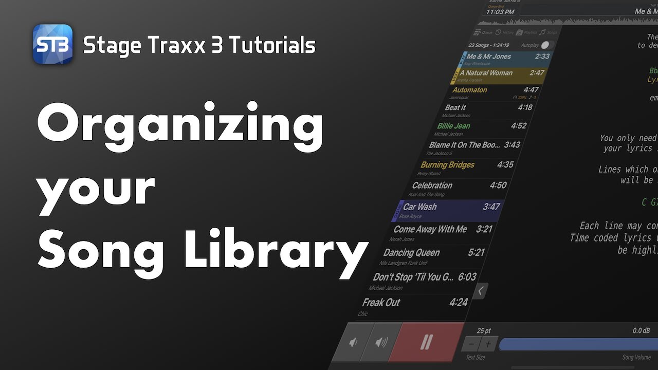 Organizing your Song Library