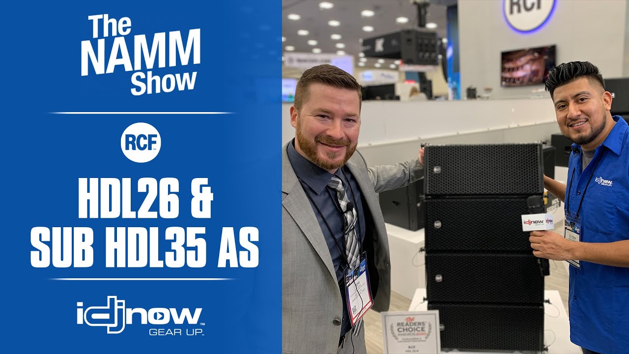 FIRST LOOK - RCF HDL26-A line array & HDL35-AS subwoofer | NAMM 2020 OVERVIEW W IDJNOW
