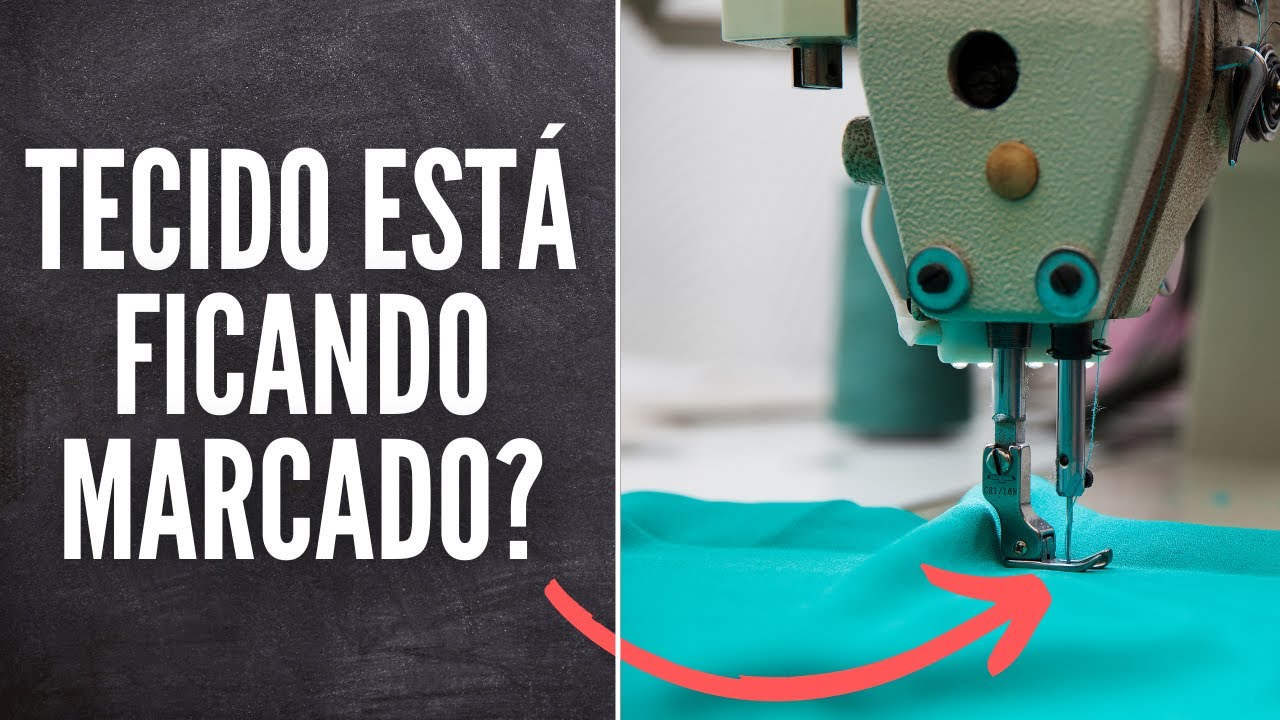 Minha máquina está marcando o tecido