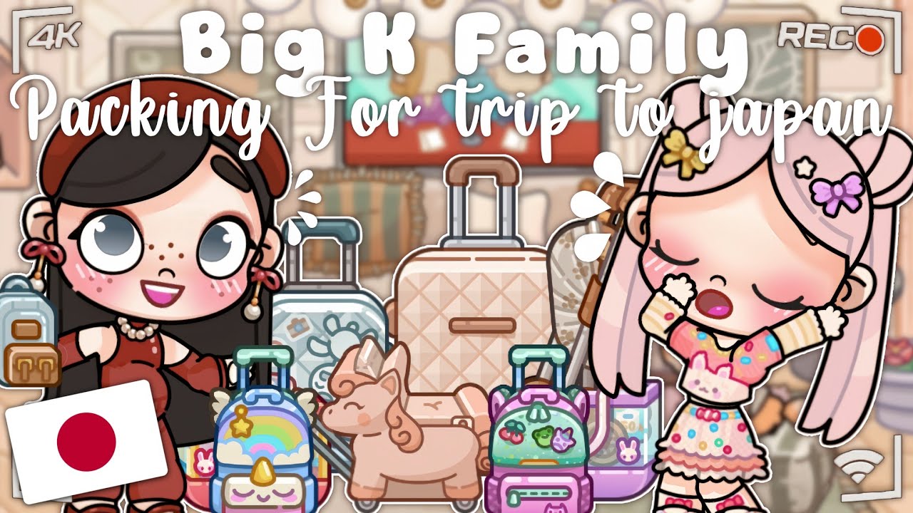 ✈️🎒 DRAMA AVATAR WORLD || BIG K FAMILY PACKING FOR TRIP TO JAPAN 🇯🇵✨ || LIBURAN SERU!