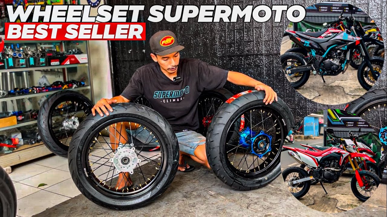 RISKYIJOU AKHIRNYA BONGKAR HARGA WHEELSET SUPERMOTO BUAT CRF 150  DAN YAMAHA WR 155‼️WAJIB DI TONTON