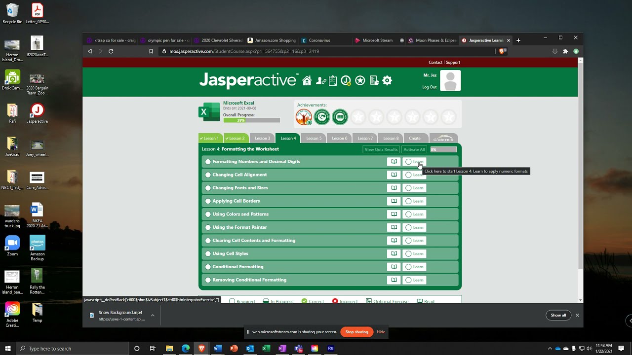 JA Excel 4 1  Formatting Numbers and Decimal Digits