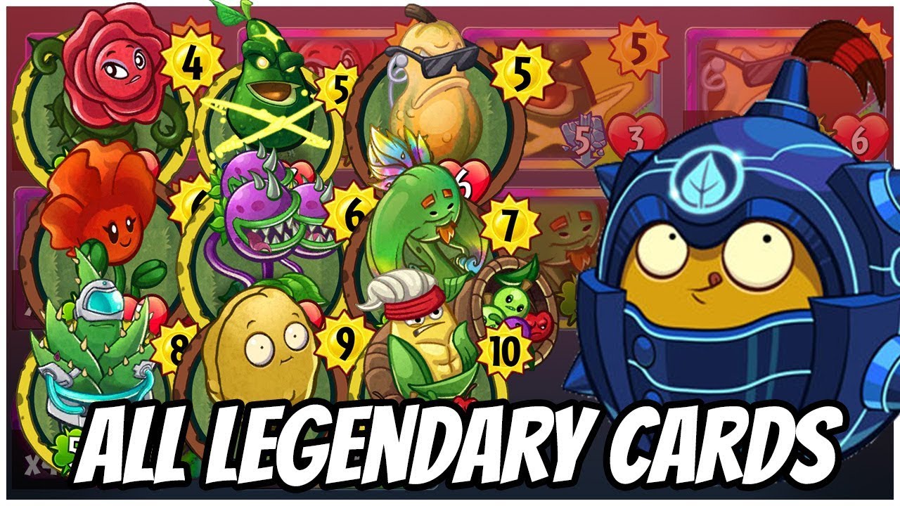 All Legendary Cards - Wall Knight Custom Strategy Deck| Plants vs Zombies Heroes Gameplay (1/22)