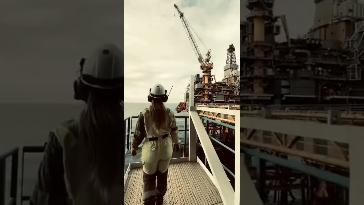 Nathalie Obel from an #oilfield platform in #Norway 🇳🇴 #NorthSea  #petroleum