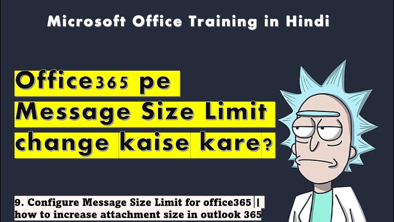 9. Configure Message Size Limit for office365 | how to increase attachment size in outlook 365