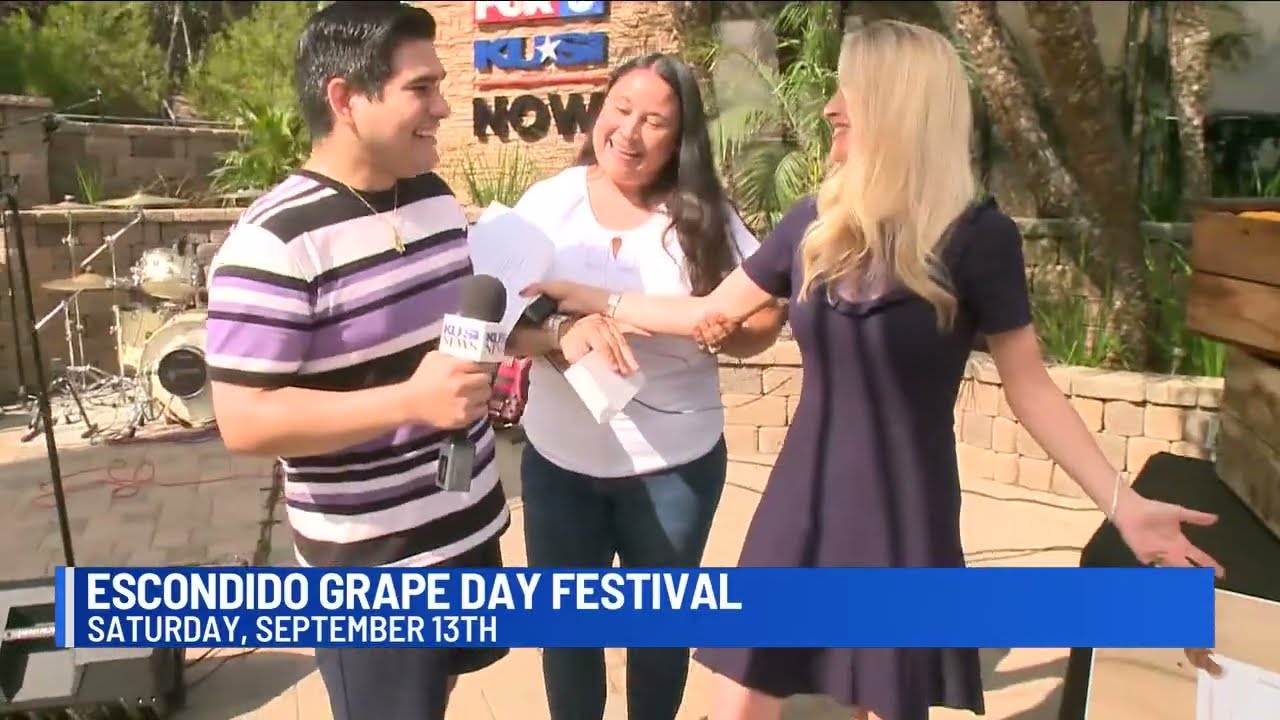 KUSI News - Grape Stomp at Grape Day Festival 2025