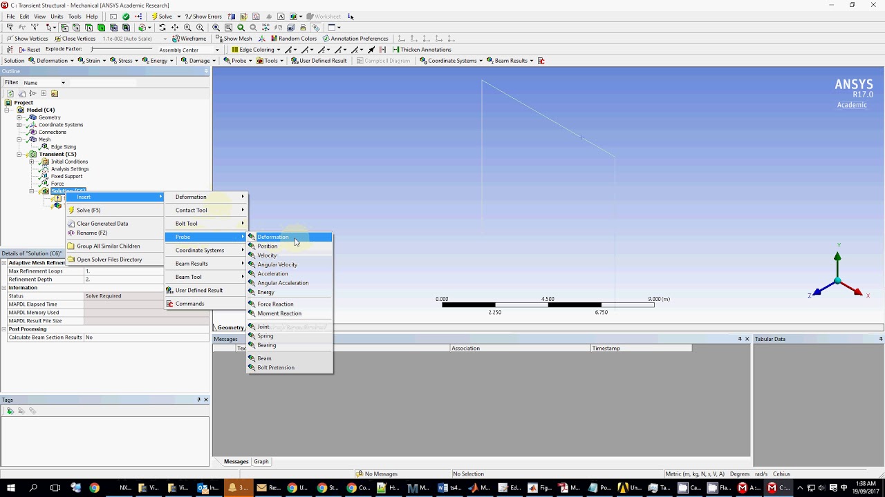 MECH3200 ANSYS Tutorial Forced response
