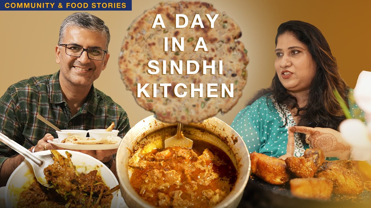 Best Sindhi Non Veg Home Food l Basar koki + Bheja fry + Seyal mutton chap + Bhugyal Teevand   +Fish