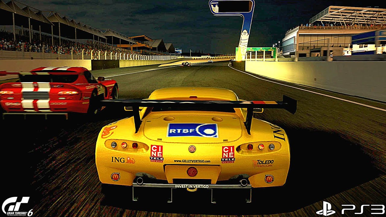Gran Turismo 6 | Gillet Vertigo Race Car (GT) '04 - Le Mans Circuit de la Sarthe Night [4KPS3]