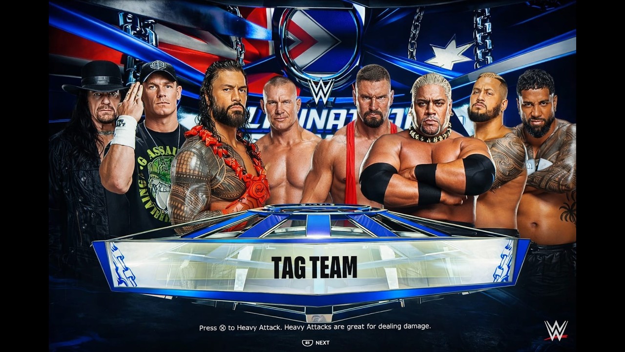 🔴LIVE : Team John Cena vs. Team  Rikishi |  WWE 2K25  FULL MATCH | Elimination Tag Team Match