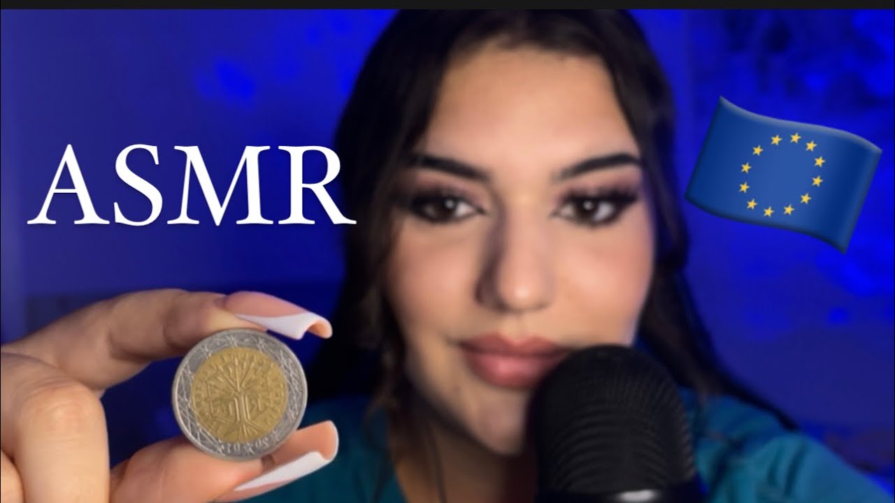 ASMR TE ENSEÑO MONEDAS CON DIBUJOS RAROS 😯💶