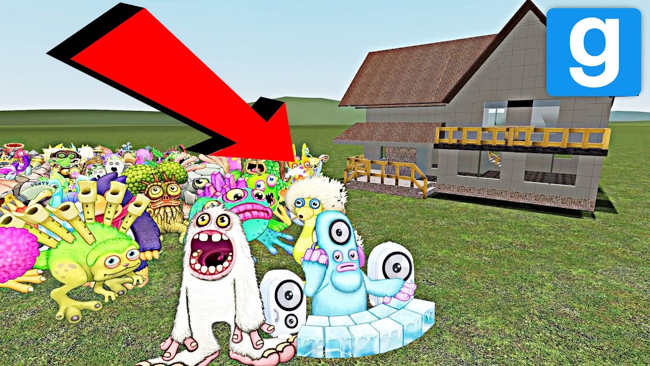 ALL MY SINGING MONSTERS NEXTBOTS vs HOUSE Part 4 (Garry's Mod)