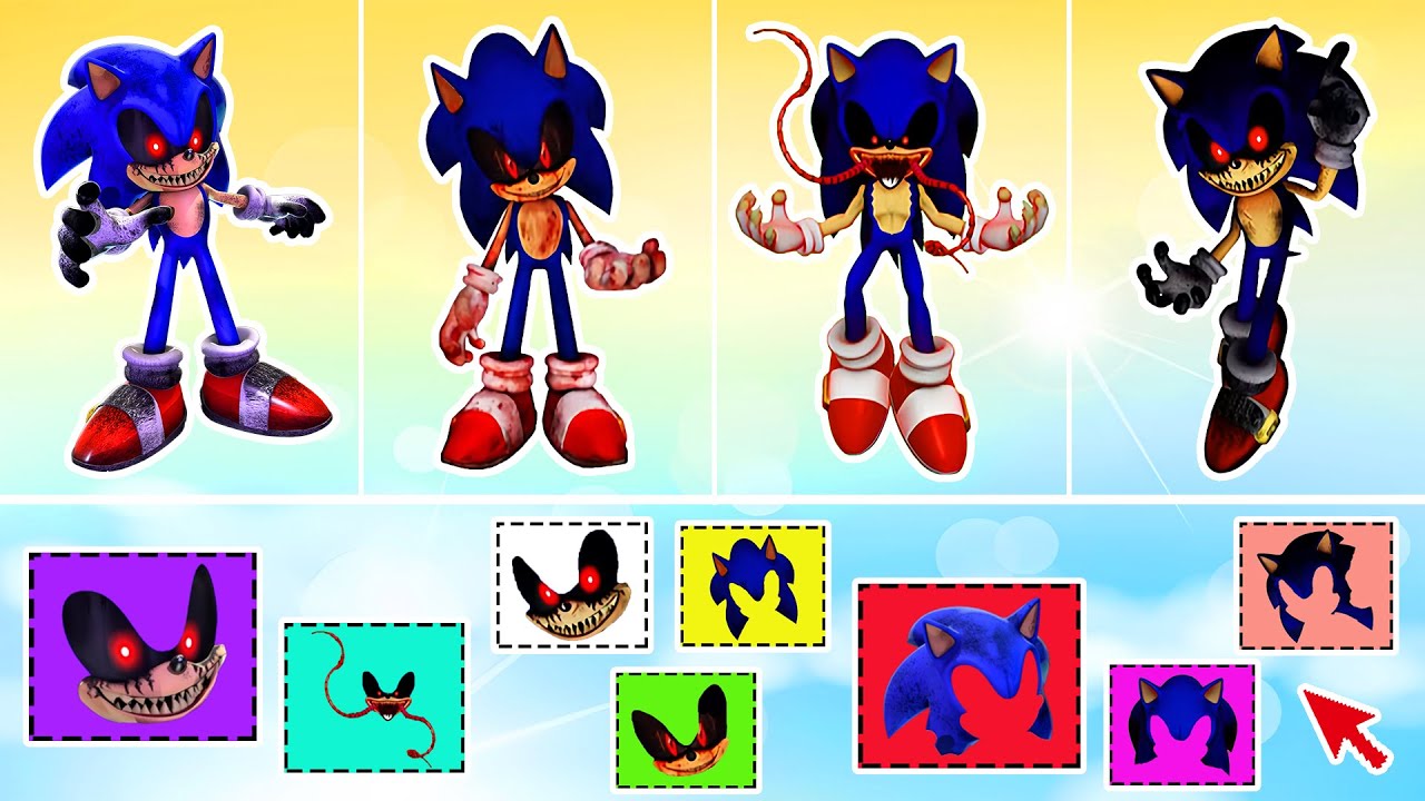 Sonic Monster Evolution 😈⚡All Dark Sonic Forms Revealed | Funny Sonic EDM Animation