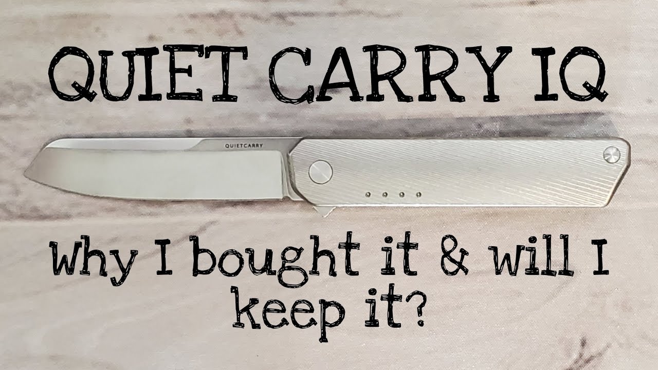 The Quiet Carry IQ Pocketknife:  A Classic Mild Mannered Review