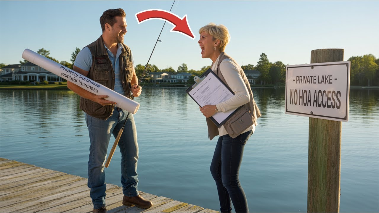HOA Karen Claimed the Lake Wasn’t for Fishing — Panicked When I Bought the Whole Thing