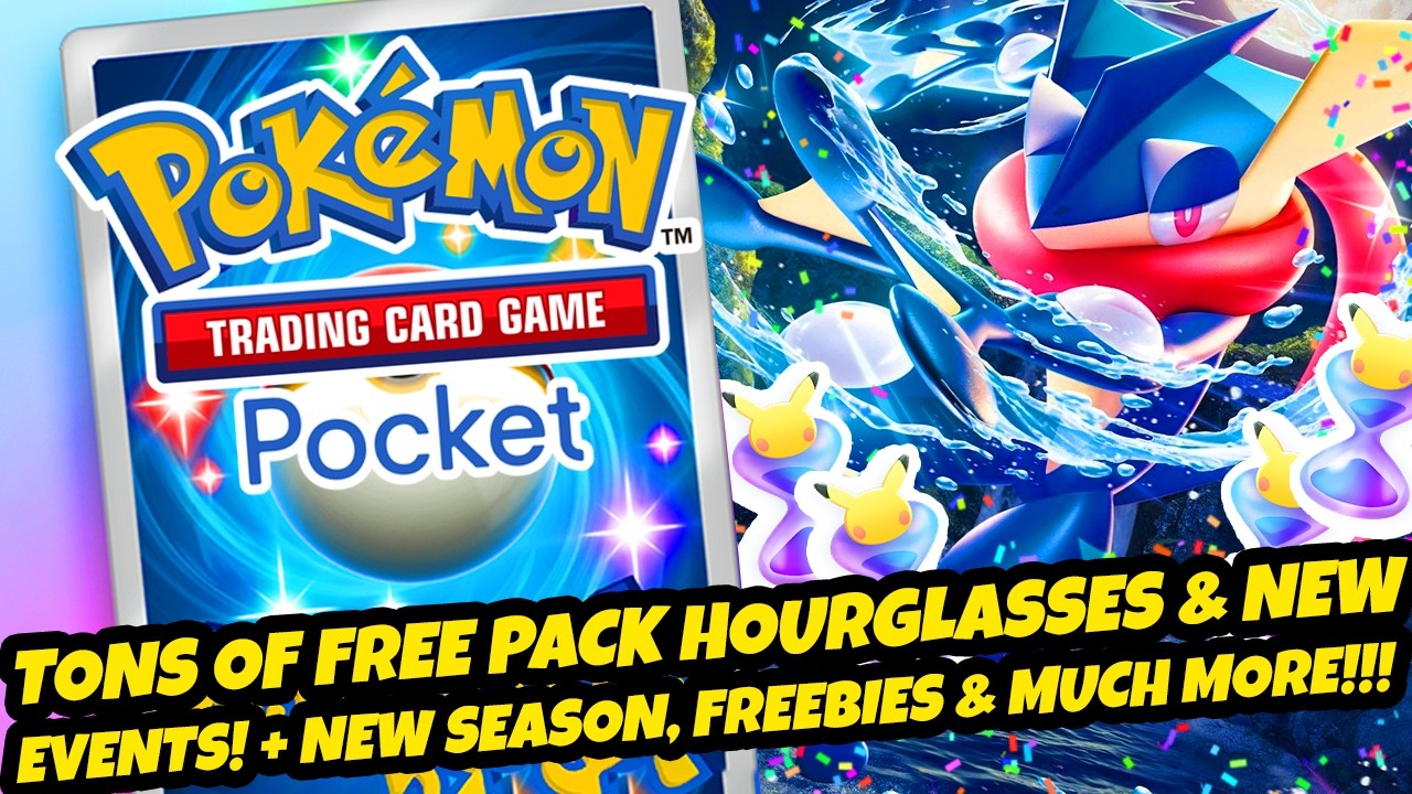 *TONS OF NEW FREE PACK HOURGLASSES!* & NEW EVENTS + NEW SEASON, FREEBIES & MORE (Pok&eacute;mon TCG Pocket