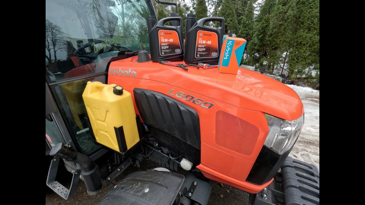 Kubota L6060 Oil Change