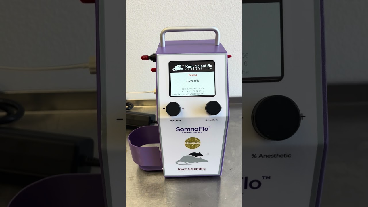 Kent Scientific SF2456 Somnoflo Electronic Vaporizer w/ Chamber Adapter Somno Lab