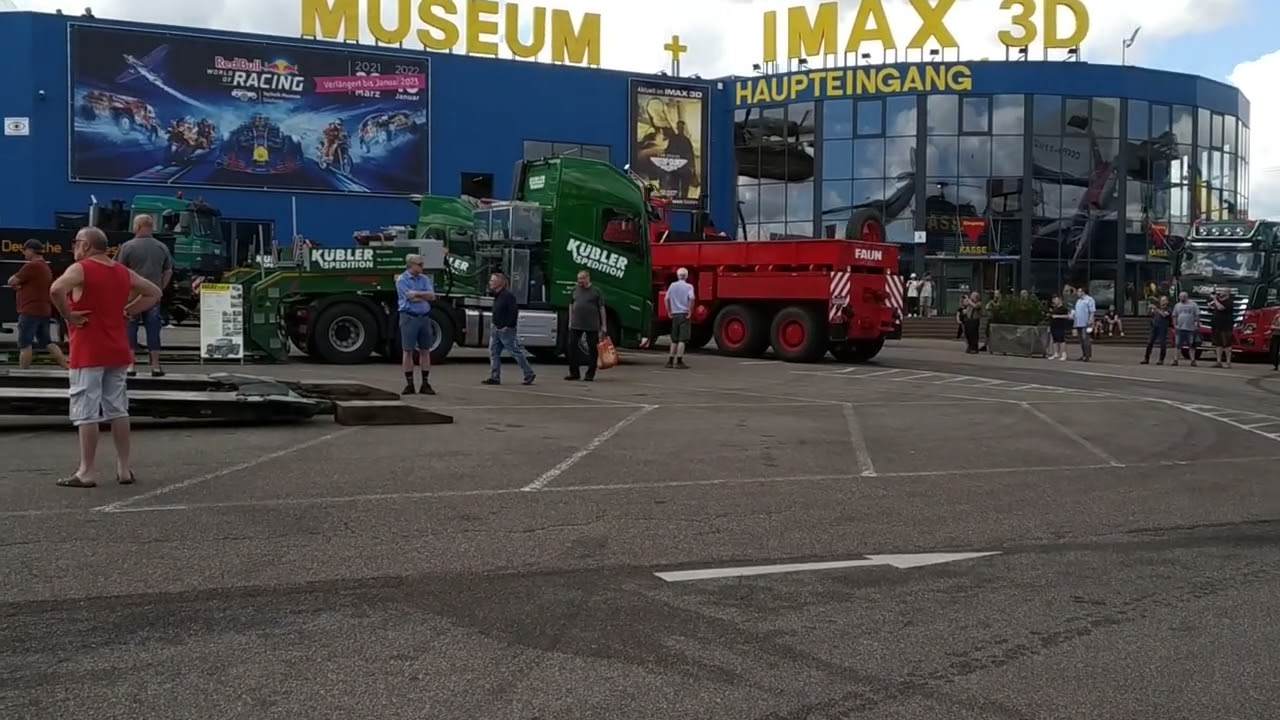 Faun HZ 70.80 Gigant und Faun L1206  Schwerlastzugmaschinen Minibauma 2022,Technikmuseum Sinsheim