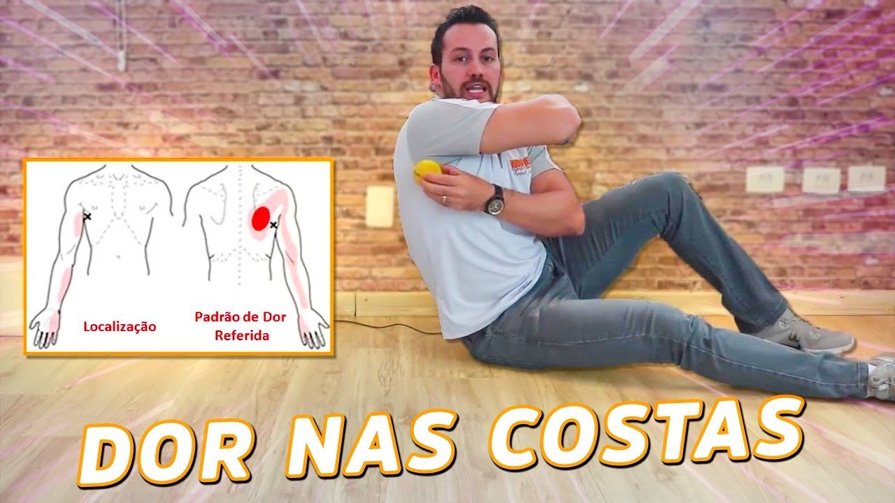 Como melhorar a dor nas costas com bolinha - Liberação de Ponto Gatilho - Fisioprev
