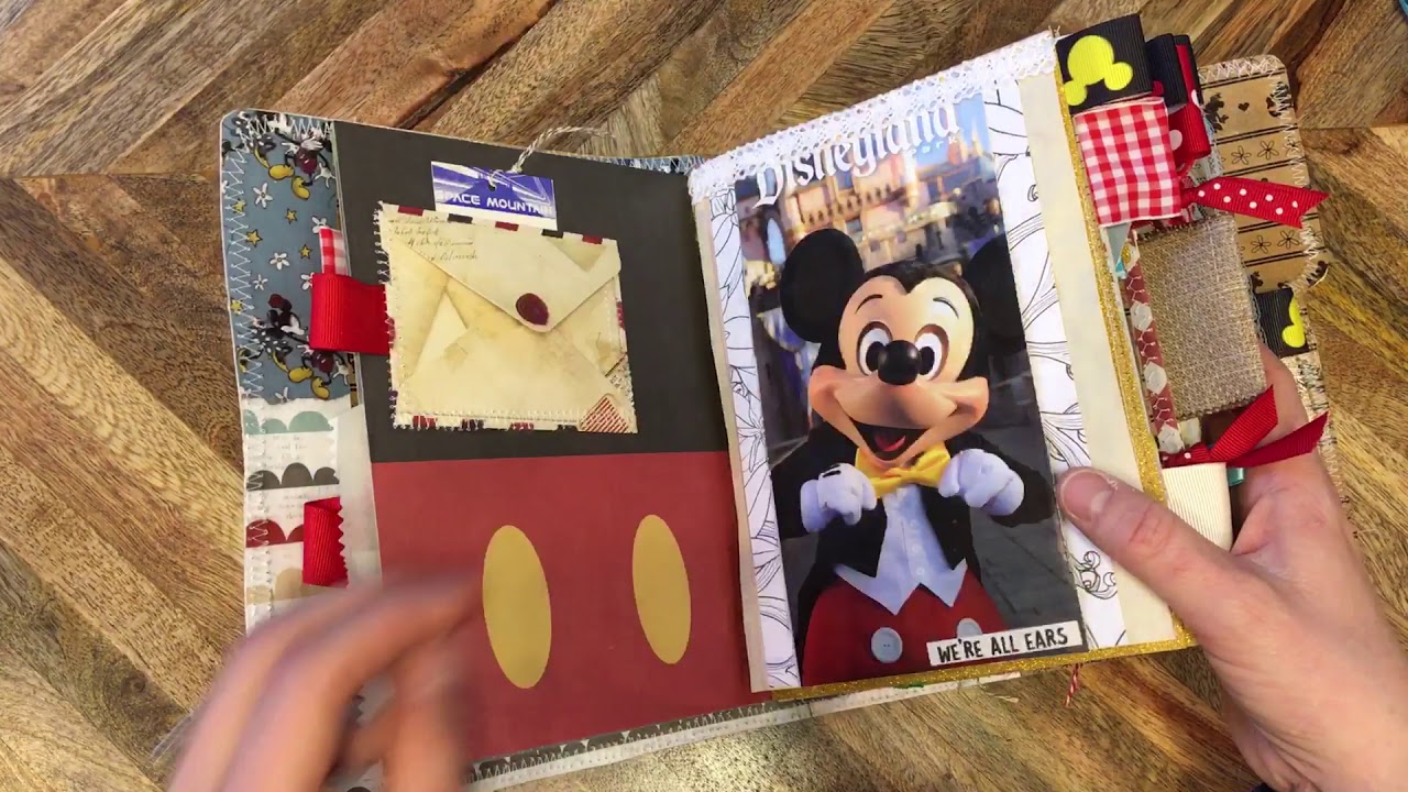 Disney Junk Journal Disneyland Travelers Notebook Magical Adventure Flip Through