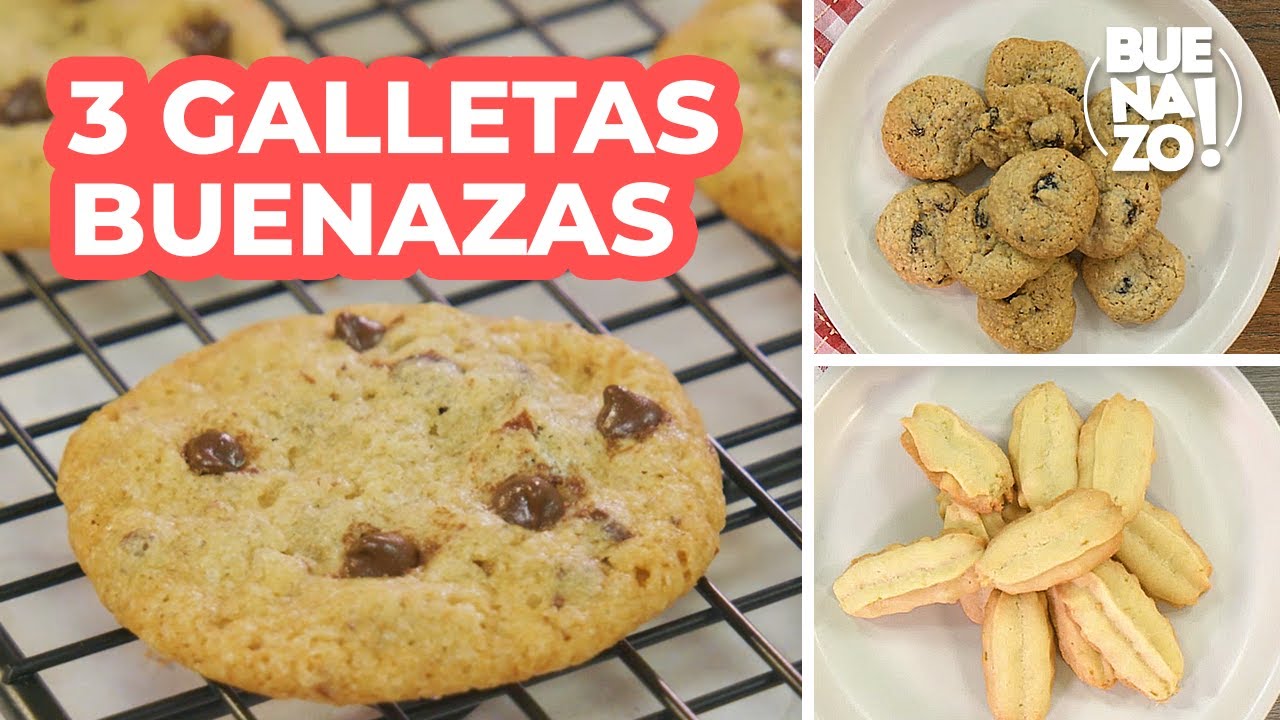 Cómo preparar galletas: con chispas de chocolate, de mantequilla y de avena con pasas | BUENAZO!