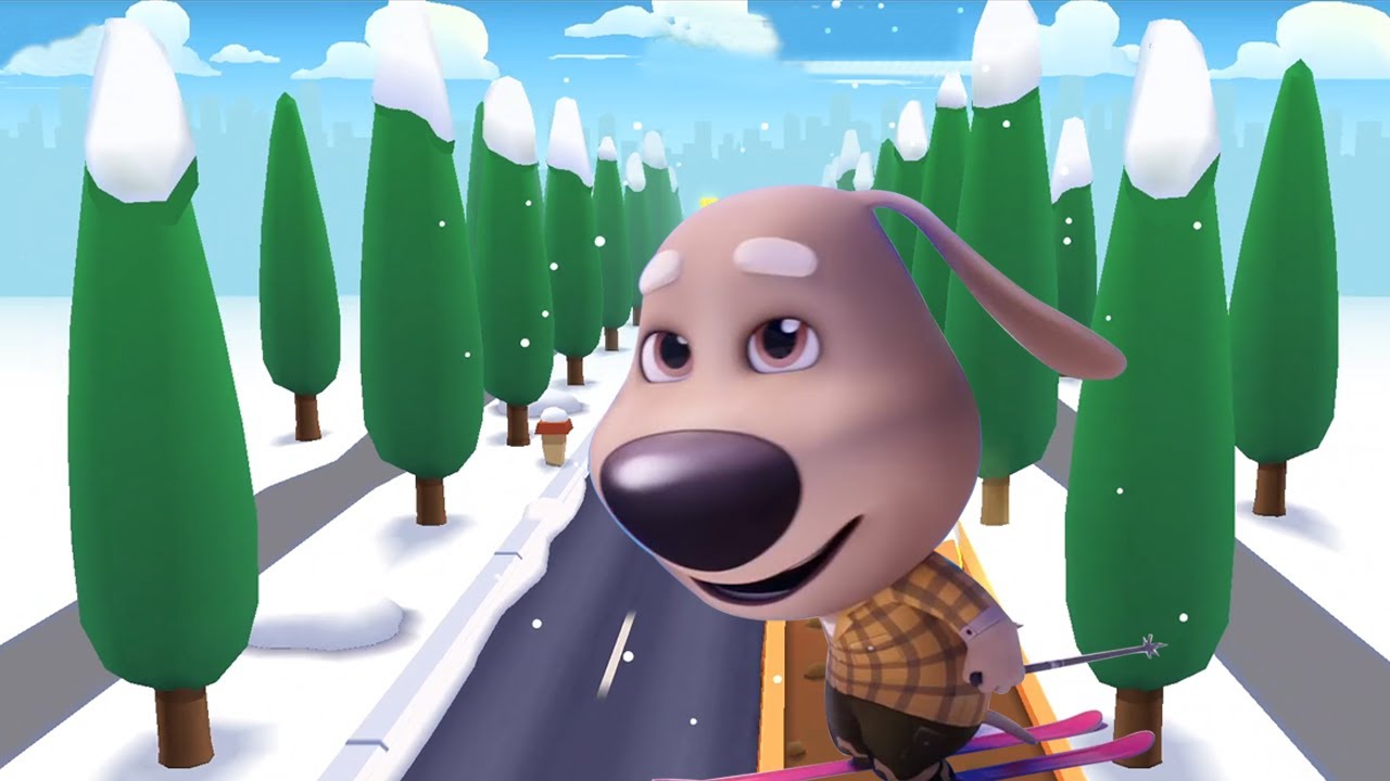 talking tom gold run - Talking Ben unlocked Tom&rsquo;s snow ride world - Part 112!