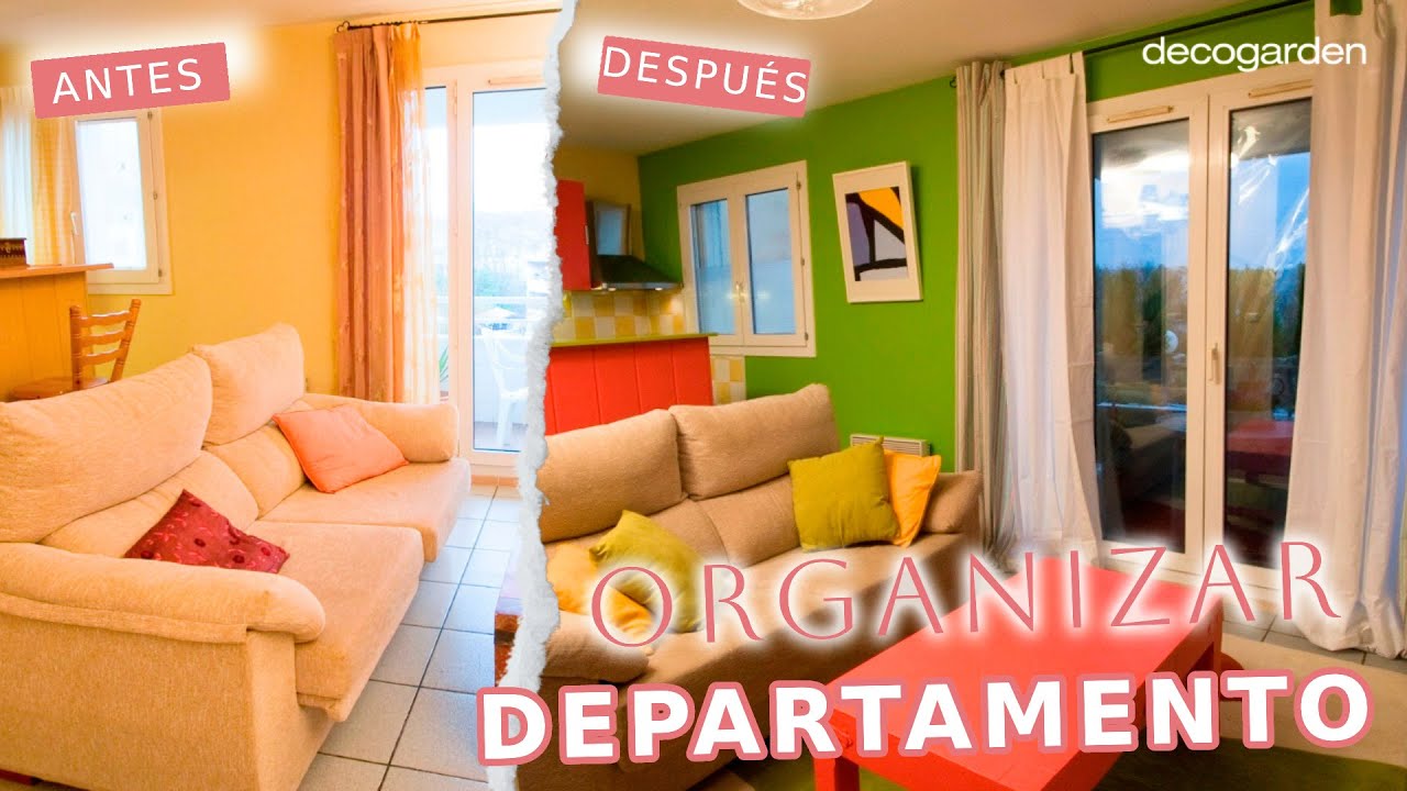 Como organizar un estudio o departamento pequeño sin quedarte sin ahorros // Antes y Después