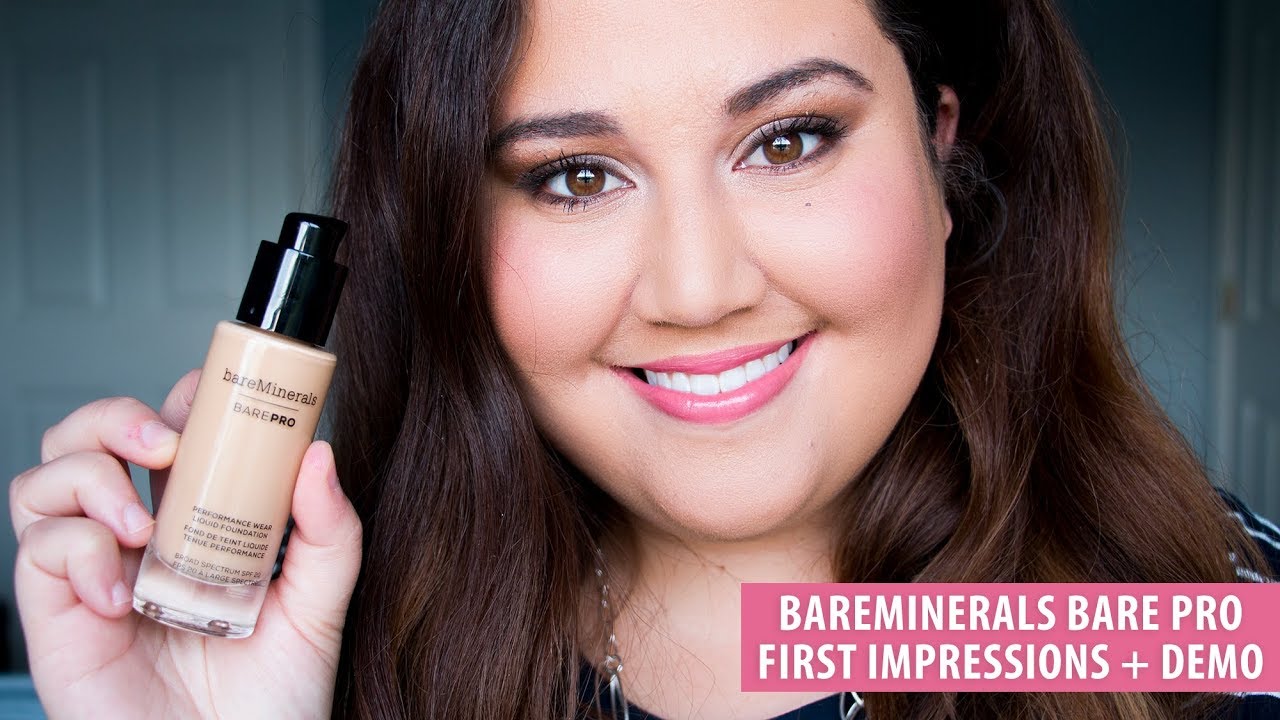 bareMinerals Bare Pro Liquid Foundation First Impressions Review + Demo | Meagan Aguayo