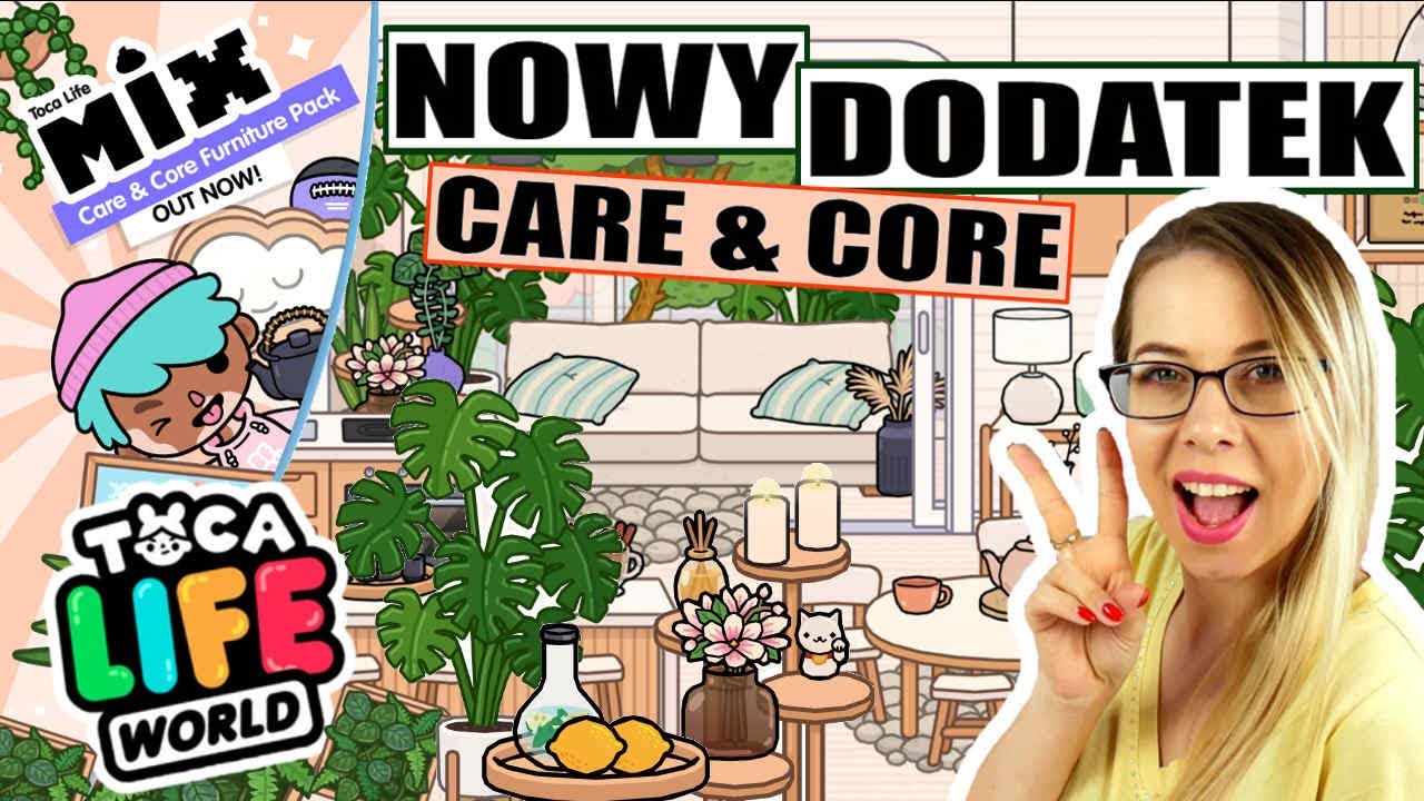 DODATEK CARE & CORE 🧡ZBUDOWAŁAM PIEKNY DOMEK TOCA BOCA #tocaboca #dodatek #gra