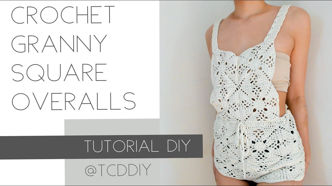 Crochet Granny-Square Overalls | Tutorial DIY