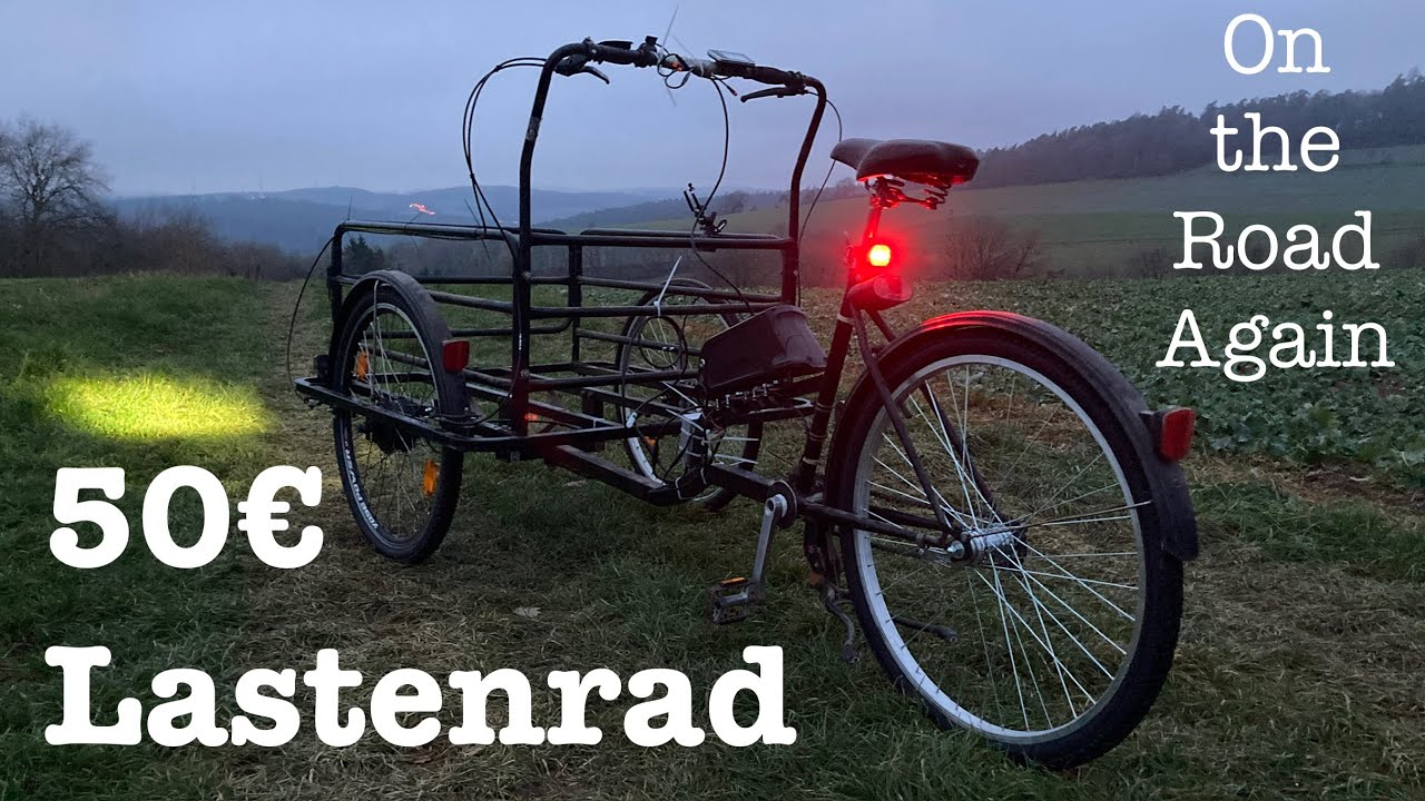 50€ Lastenrad - Wieder auf der Straße! - Kleine Übersetzung - Elektro - Vier Bremsen!
