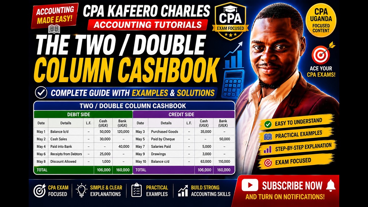 THE TWO / DOUBLE COLUMN CASHBOOK