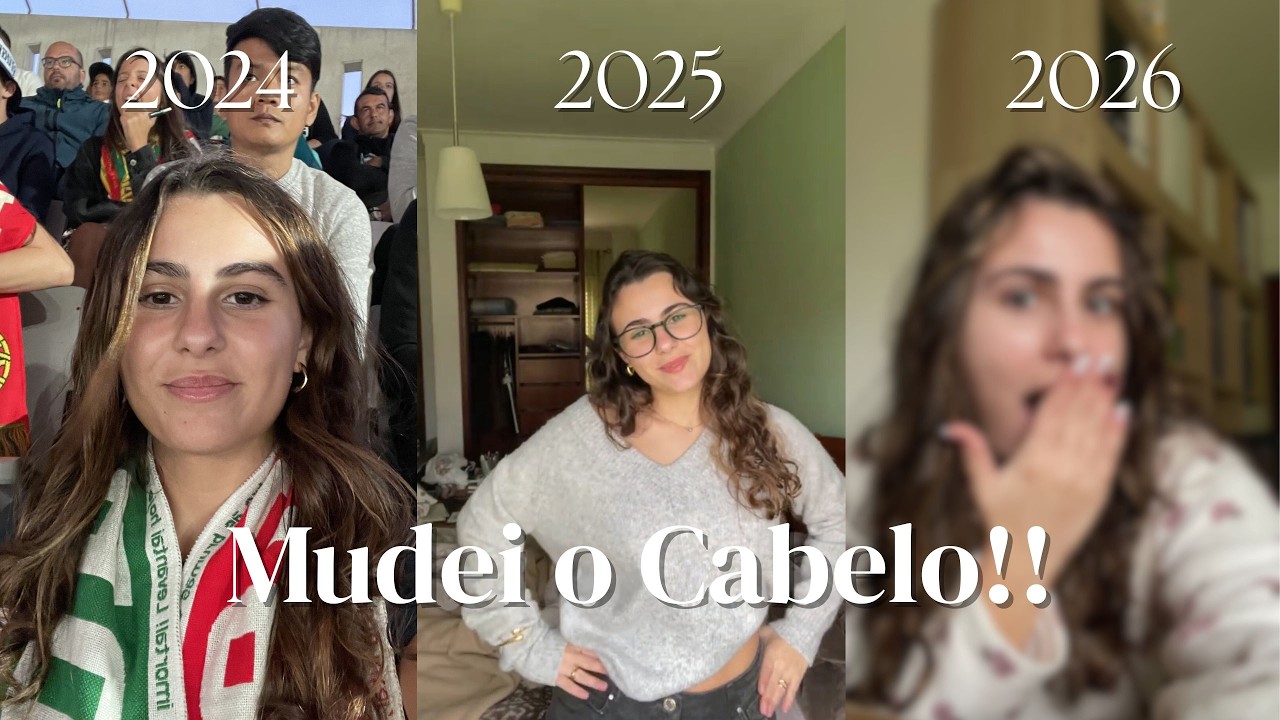 MUDEI O CABELO!! -  VOLTEI PARA 2024 :)