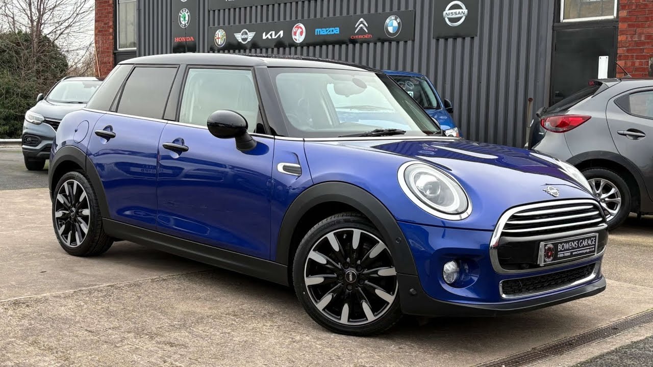 2019 (19) Mini Cooper Exclusive 1.5 5Dr в цвете Stargaze Blue. Пробег 17 тыс. миль. Кожаный салон...
