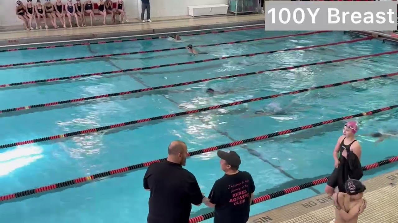 I GOT MY FIRST GOLD TIME!! 🥇 | 1st Place 100Y Breaststroke | I Improved by 2.38 Seconds!