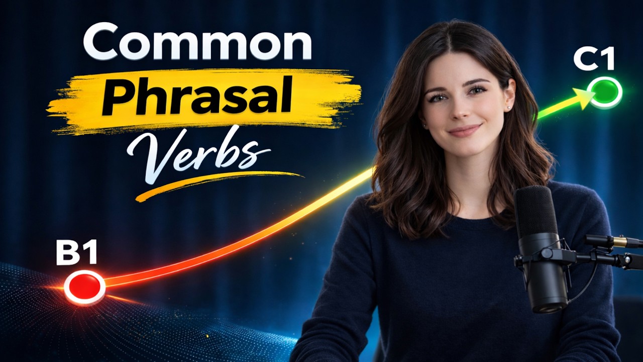 Advanced English Listening for Fluency | Common Phrasal Verbs in Everyday Life (B1–C1)