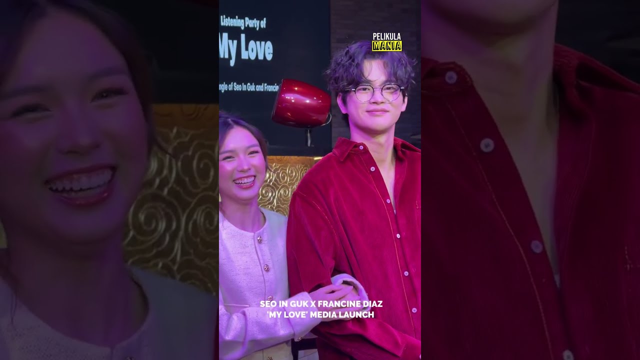 SEO IN GUK, FRANCINE DIAZ arrive at the media launch of their single 'MY LOVE'