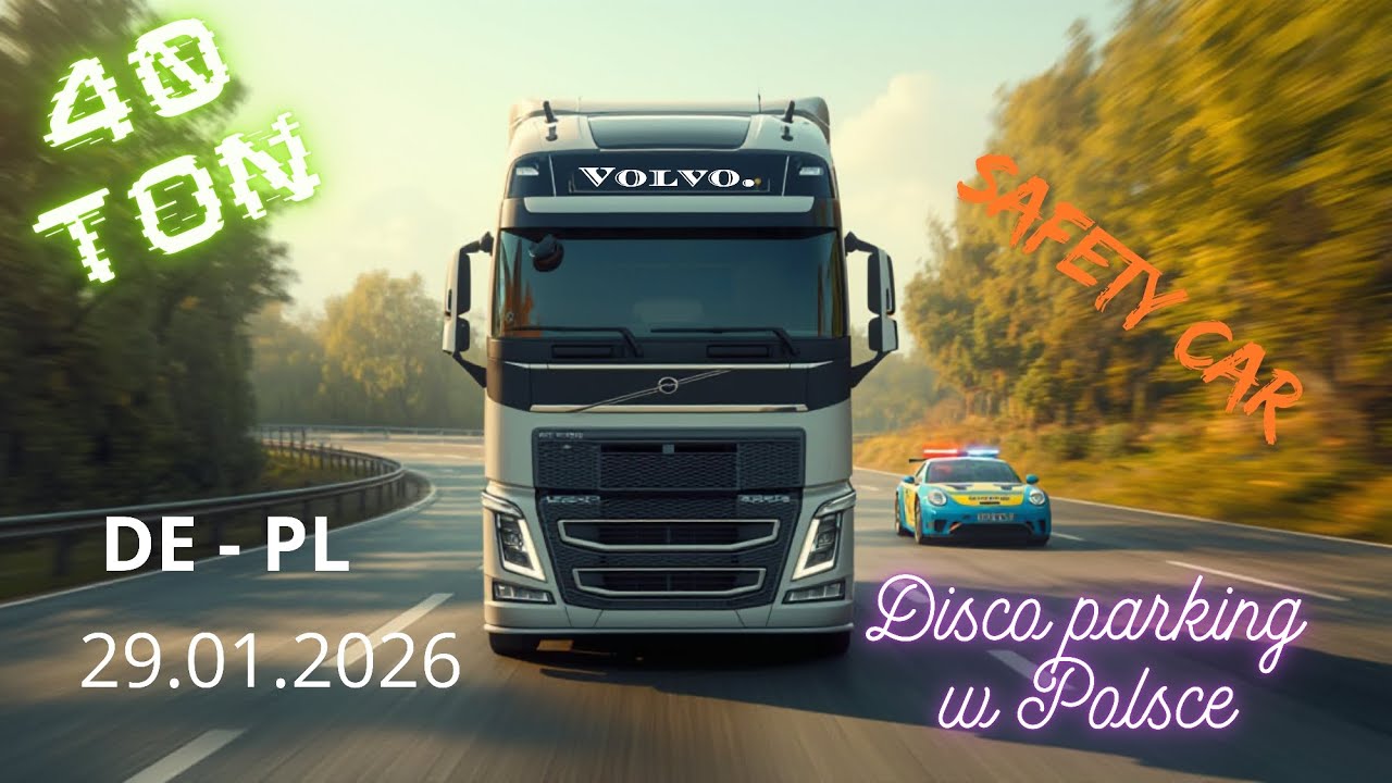 #16.  29.01.2026    40 ton na disco parkingu, prowadzony przez safety car 😉