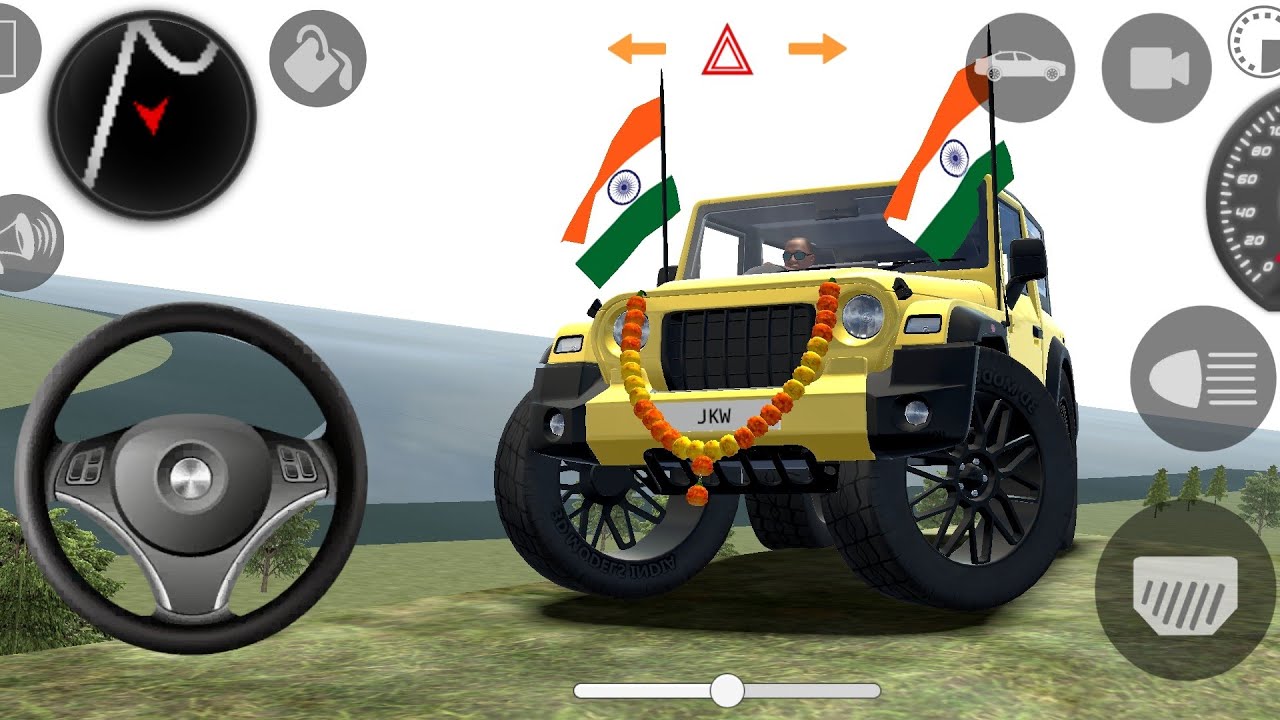 🔥Modified Mahindra Thar 🚙(Dollar Song )🇮🇳 Games: Indian cars simulator 3D