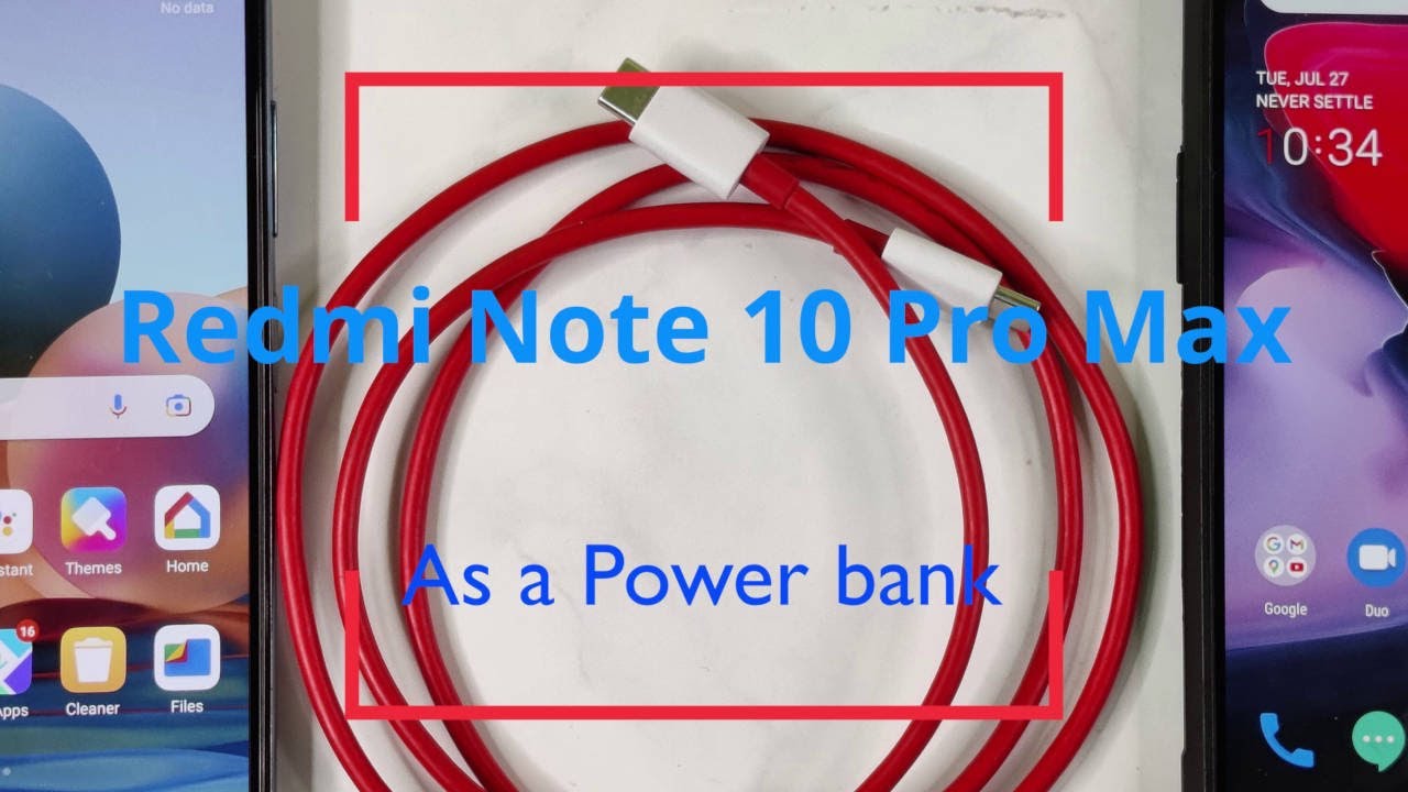 Reverse Charging Redmi Note 10 Pro Max | Use phone as a power bank