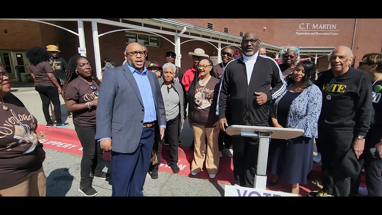 Early Vote-Rep Nikema Williams, fmr Mayor Shirley Franklin, Helen Butler kick-off early voting in GA