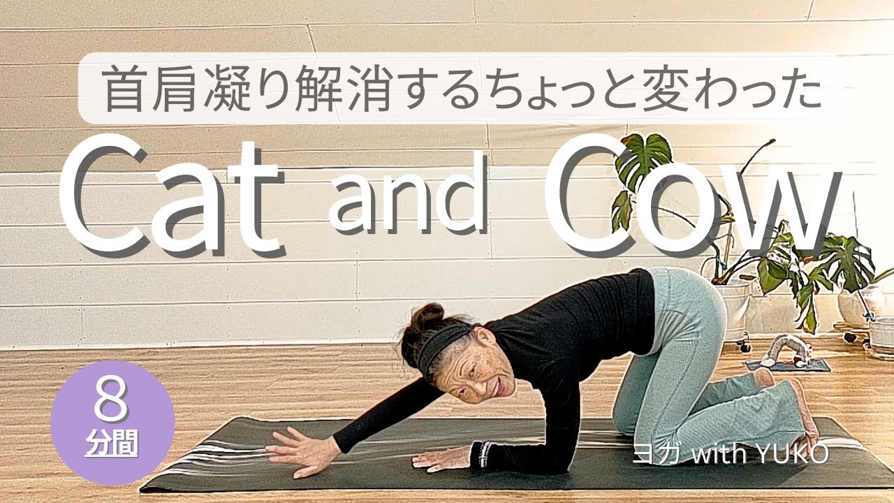 【首肩スッキリ】魔法のCat ＆ Cow フロー・ストレートネック解消・解しヨガ