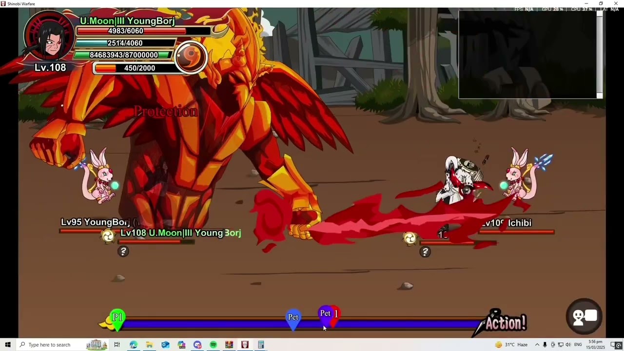 Shinobi warfare pvp new BI+Weapon gameplay karma darknes ftg meta #Shinobiwarfare #technotal