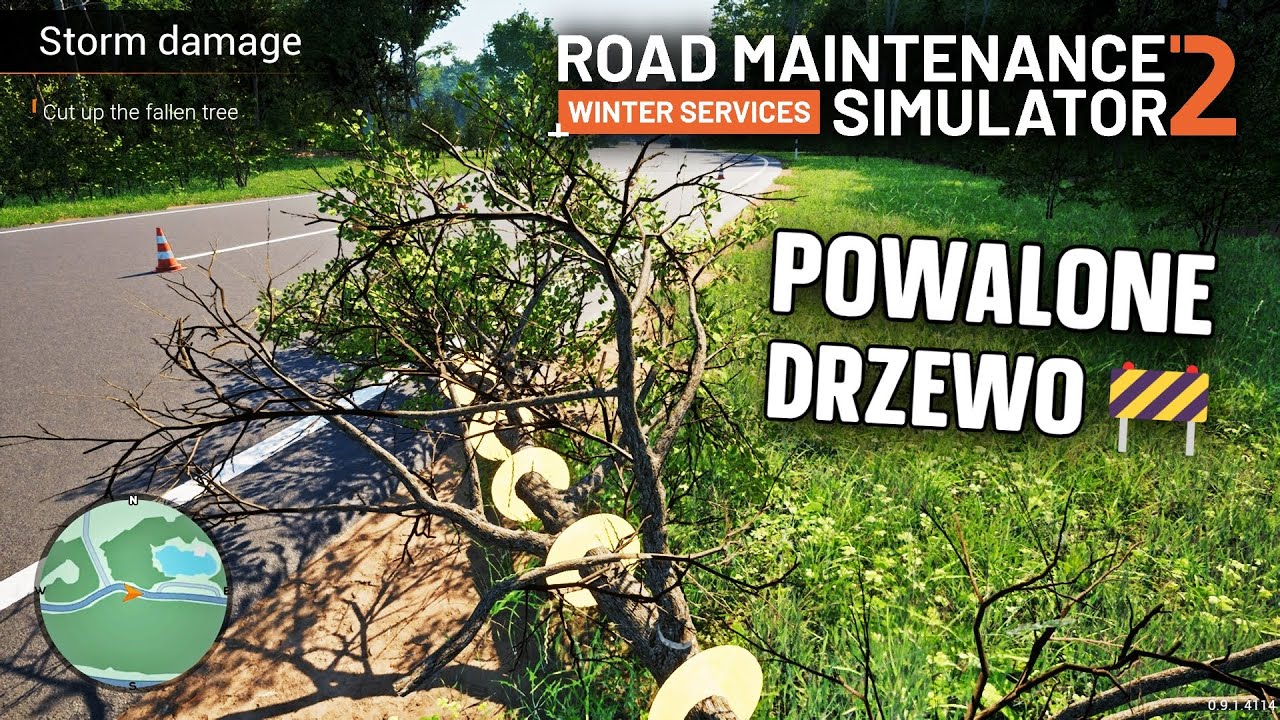Road Maintenance Simulator 2 #1 - Usuwanie drzewa z drogi